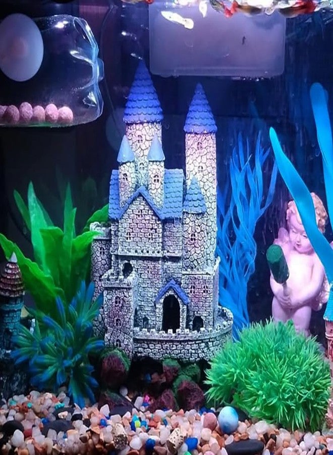 SLOCME Aquarium Middle Ages Resin Castle Decorations - Fish Tank Gothic Castle Hiding Cave Ornament - Image 3